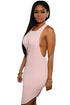 Pink Daring Sleeveless Knit Dress